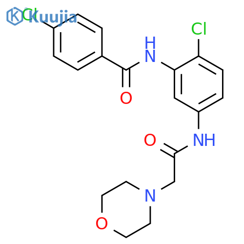 4-Chloro-N-[2-chloro-5-(2-morpholin-4-yl-acetylamino)-phenyl]-benzamide structure