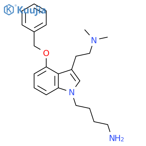 1H-Indole-1-butanamine, 3-[2-(dimethylamino)ethyl]-4-(phenylmethoxy)- structure