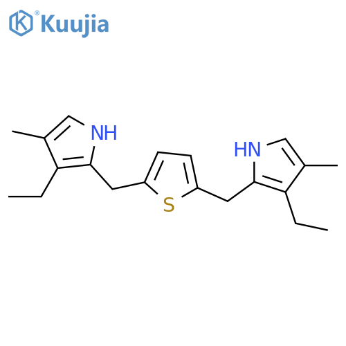 1H-Pyrrole, 2,2'-[2,5-thiophenediylbis(methylene)]bis[3-ethyl-4-methyl- structure