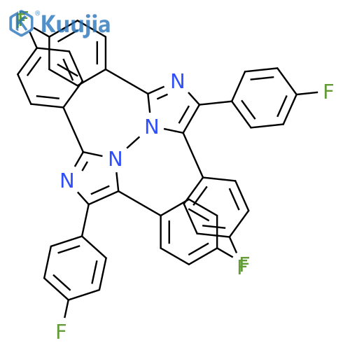 1,1'-BI-1H-IMIDAZOLE, 2,2',4,4',5,5'-HEXAKIS(4-FLUOROPHENYL)- structure