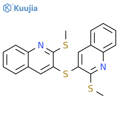 Quinoline, 3,3'-thiobis[2-(methylthio)- structure