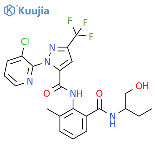 1H-Pyrazole-5-carboxamide,1-(3-chloro-2-pyridinyl)-N-[2-[[[1-(hydroxymethyl)propyl]amino]carbonyl]-6-methylphenyl]-3-(trifluoromethyl)- structure