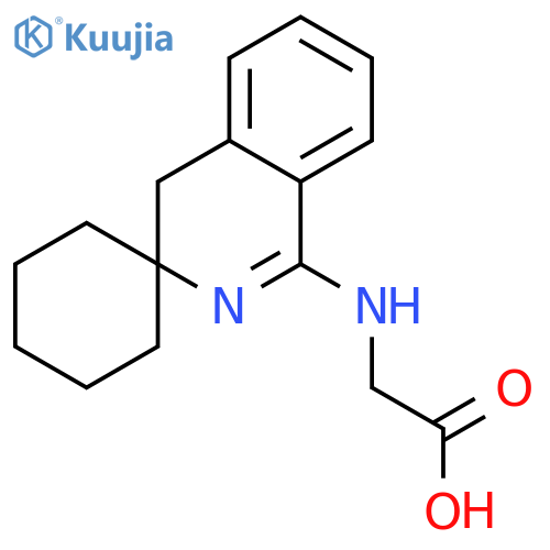 Spiro[cyclohexane-1,3'-(3',4'-dihydro-isoquinolin)]-1'-yl-aminoacetic acid structure
