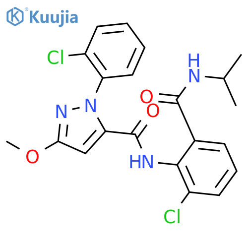 1H-Pyrazole-5-carboxamide,N-[2-chloro-6-[[(1-methylethyl)amino]carbonyl]phenyl]-1-(2-chlorophenyl)-3-methoxy- structure