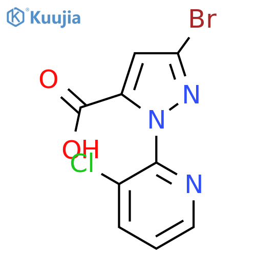 3-Bromo-1-(3-chloro-2-pyridinyl)-1H-pyrazole-5-carboxylic Acid structure