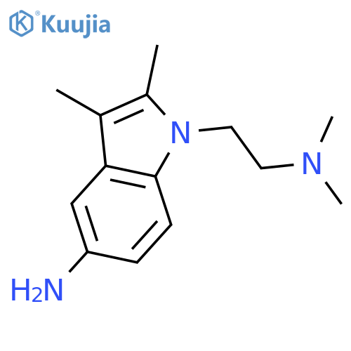 1H-INDOLE-1-ETHANAMINE, 5-AMINO-N,N,2,3-TETRAMETHYL- structure