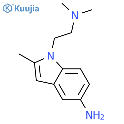1H-INDOLE-1-ETHANAMINE, 5-AMINO-N,N,2-TRIMETHYL- structure