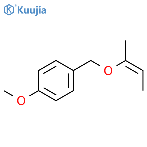 Benzene, 1-methoxy-4-[[[(1Z)-1-methyl-1-propenyl]oxy]methyl]- structure