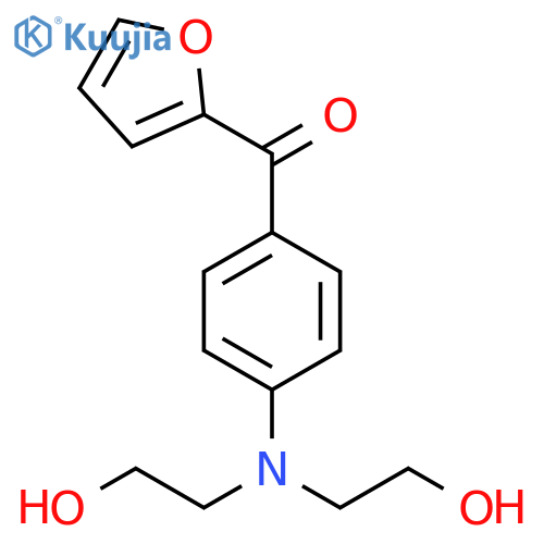 Methanone, [4-[bis(2-hydroxyethyl)amino]phenyl]-2-furanyl- structure
