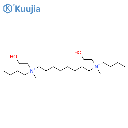 1,8-Octanediaminium,N,N'-dibutyl-N,N'-bis(2-hydroxyethyl)-N,N'-dimethyl- structure