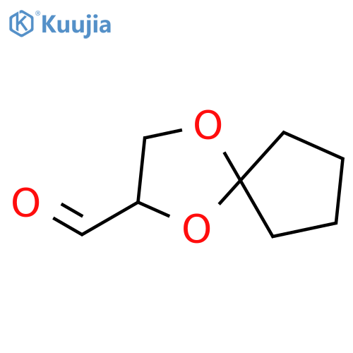 1,4-Dioxaspiro[4.4]nonane-2-carboxaldehyde, (2S)- (9CI) structure