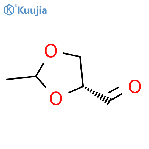 1,3-Dioxolane-4-carboxaldehyde, 2-methyl-, (4R)- structure
