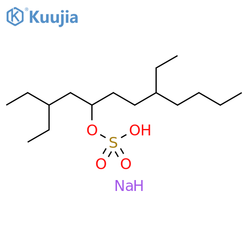 5-Dodecanol, 3,8-diethyl-, hydrogen sulfate, sodium salt structure
