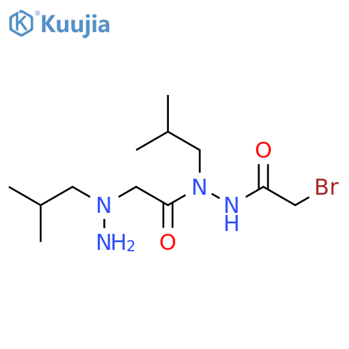 Acetic acid, bromo-,2-(2-methylpropyl)-2-[[1-(2-methylpropyl)hydrazino]acetyl]hydrazide structure