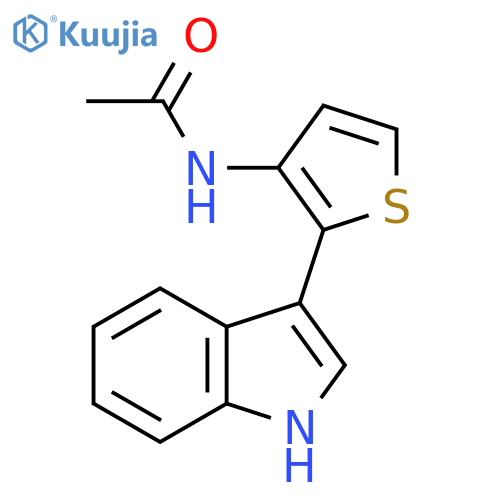 Acetamide, N-[2-(1H-indol-3-yl)-3-thienyl]- structure