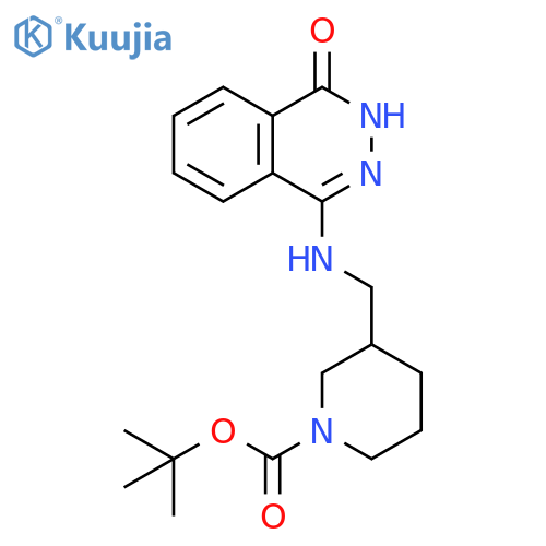 1-Piperidinecarboxylic acid,2-[[(3,4-dihydro-4-oxo-1-phthalazinyl)amino]methyl]-, 1,1-dimethylethylester structure