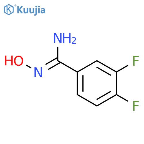 3,4-Difluoro-N'-hydroxybenzene-1-carboximidamide structure