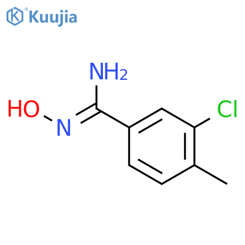 3-chloro-n-hydroxy-4-methyl-benzamidine structure