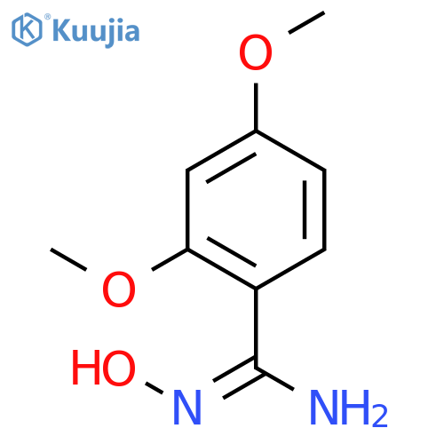 N'-hydroxy-2,4-dimethoxybenzene-1-carboximidamide structure
