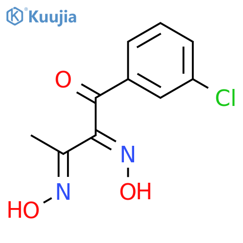1,2,3-Butanetrione, 1-(3-chlorophenyl)-, 2,3-dioxime, (2Z,3E)- structure