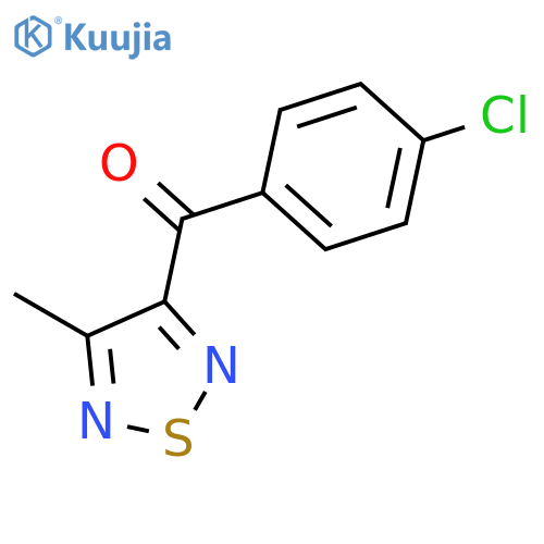 Methanone, (4-chlorophenyl)(4-methyl-1,2,5-thiadiazol-3-yl)- structure