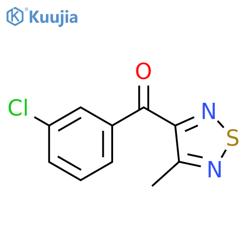 Methanone, (3-chlorophenyl)(4-methyl-1,2,5-thiadiazol-3-yl)- structure