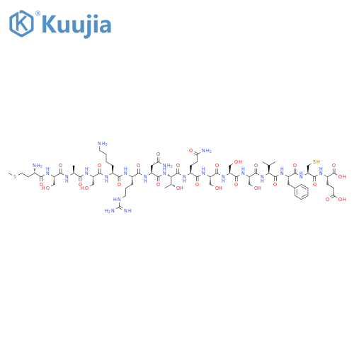 L-Glutamic acid,L-methionyl-L-seryl-L-alanyl-L-seryl-L-lysyl-L-arginyl-L-asparaginyl-L-threonyl-L-glutaminyl-L-seryl-L-seryl-L-seryl-L-valyl-L-phenylalanyl-L-cysteinyl- structure