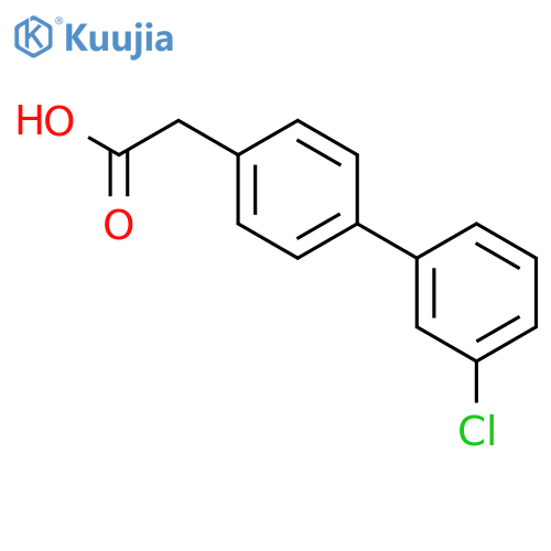 4-(3-Chlorophenyl)phenylacetic acid structure
