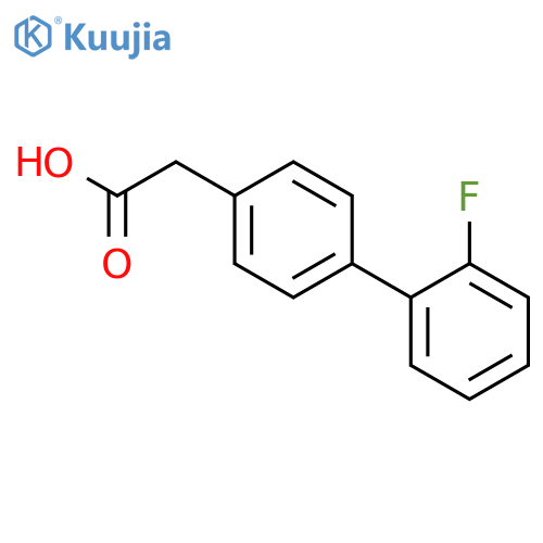 2-(2-fluorobiphenyl-4-yl)acetic acid structure