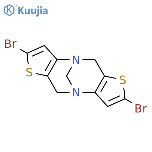 5H,10H-4,9-METHANODITHIENO[3,2-B:3',2'-F][1,5]DIAZOCINE, 2,7-DIBROMO- structure
