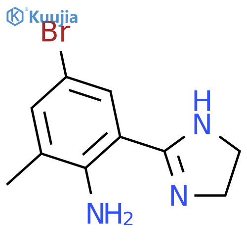 Benzenamine, 4-bromo-2-(4,5-dihydro-1H-imidazol-2-yl)-6-methyl- structure