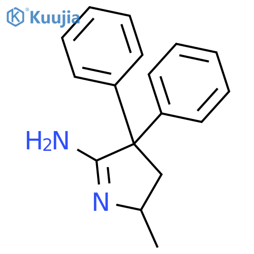 2H-Pyrrol-5-amine, 3,4-dihydro-2-methyl-4,4-diphenyl-, (2S)- structure