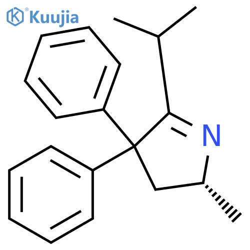 2H-Pyrrole, 3,4-dihydro-2-methyl-5-(1-methylethyl)-4,4-diphenyl-, (2R)- structure