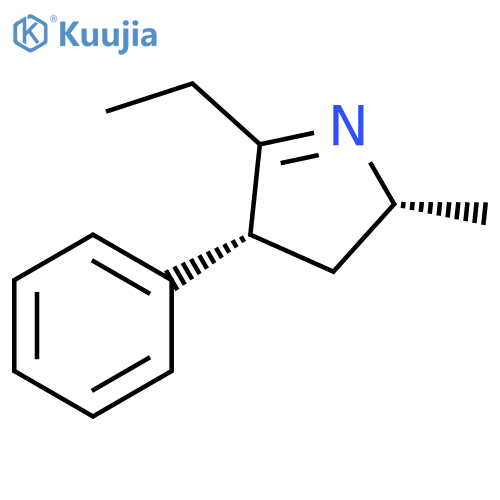 2H-Pyrrole, 5-ethyl-3,4-dihydro-2-methyl-4-phenyl-, (2R,4R)-rel- structure