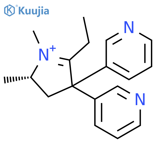2H-PYRROLIUM, 5-ETHYL-3,4-DIHYDRO-1,2-DIMETHYL-4,4-DI-3-PYRIDINYL-, (2S)- structure