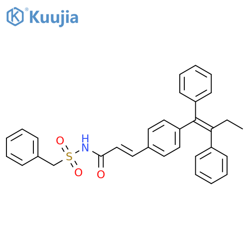 2-Propenamide,3-[4-[(1Z)-1,2-diphenyl-1-butenyl]phenyl]-N-[(phenylmethyl)sulfonyl]-,(2E)- structure