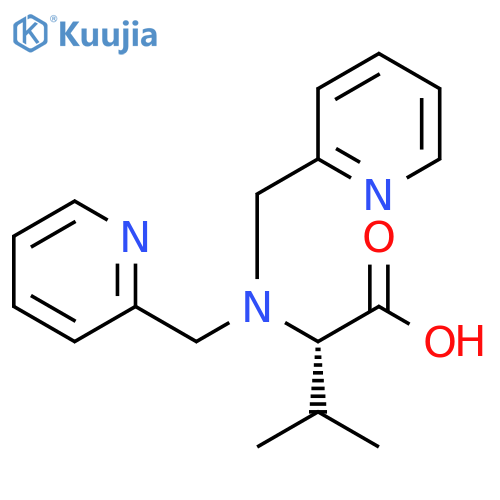 L-Valine, N,N-bis(2-pyridinylmethyl)- structure