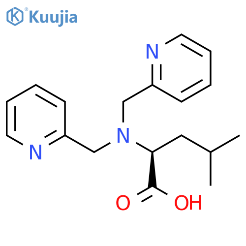 L-Leucine, N,N-bis(2-pyridinylmethyl)- structure