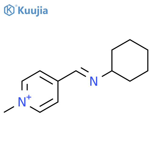 Pyridinium, 4-[(cyclohexylimino)methyl]-1-methyl- structure