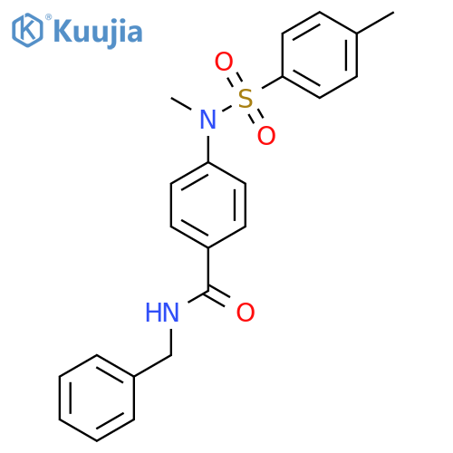 N-benzyl-4-(N-methyl4-methylbenzenesulfonamido)benzamide structure