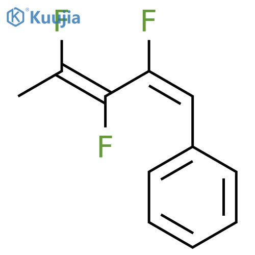 Benzene, [(1E,3E)-2,3,4-trifluoro-1,3-pentadienyl]- structure