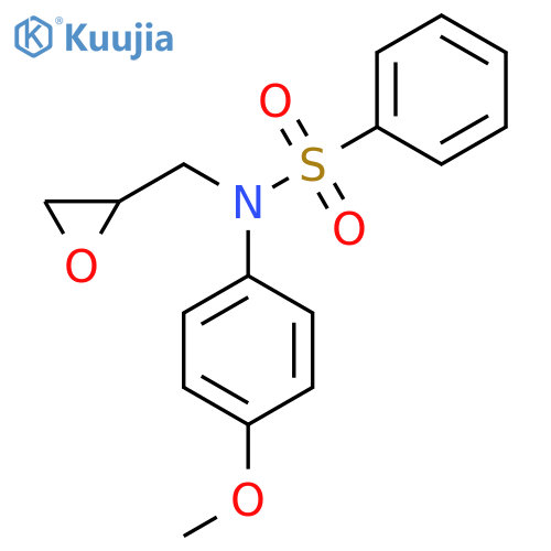 N-(4-methoxyphenyl)-N-(oxiran-2-ylmethyl)benzenesulfonamide structure