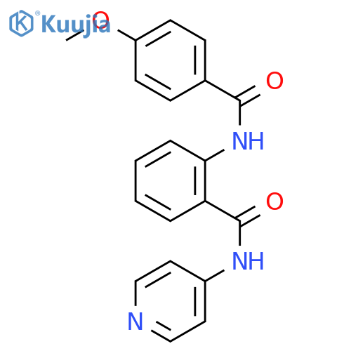 Benzamide, 2-[(4-methoxybenzoyl)amino]-N-4-pyridinyl- structure