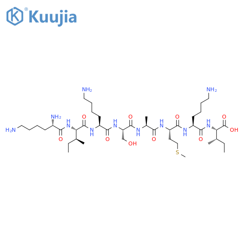 L-Isoleucine, L-lysyl-L-isoleucyl-L-lysyl-L-seryl-L-alanyl-L-methionyl-L-lysyl- structure