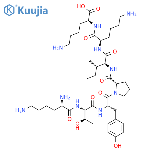 L-Lysine, L-lysyl-L-threonyl-L-tyrosyl-L-prolyl-L-isoleucyl-L-lysyl- structure