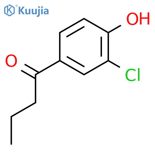 1-(3-chloro-4-hydroxyphenyl)butan-1-one structure