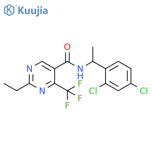 5-Pyrimidinecarboxamide,N-[1-(2,4-dichlorophenyl)ethyl]-2-ethyl-4-(trifluoromethyl)- structure