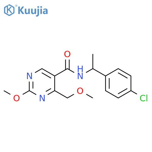 5-Pyrimidinecarboxamide,N-[1-(4-chlorophenyl)ethyl]-2-methoxy-4-(methoxymethyl)- structure