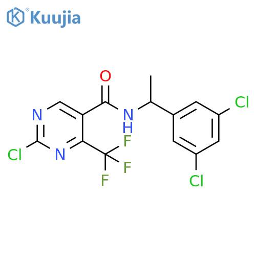 5-Pyrimidinecarboxamide,2-chloro-N-[1-(3,5-dichlorophenyl)ethyl]-4-(trifluoromethyl)- structure