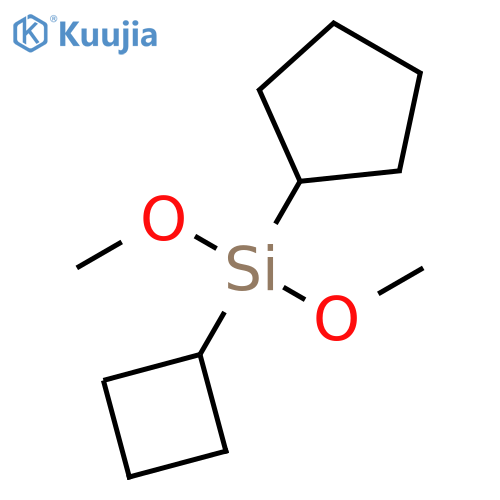 Silane, cyclobutylcyclopentyldimethoxy- structure